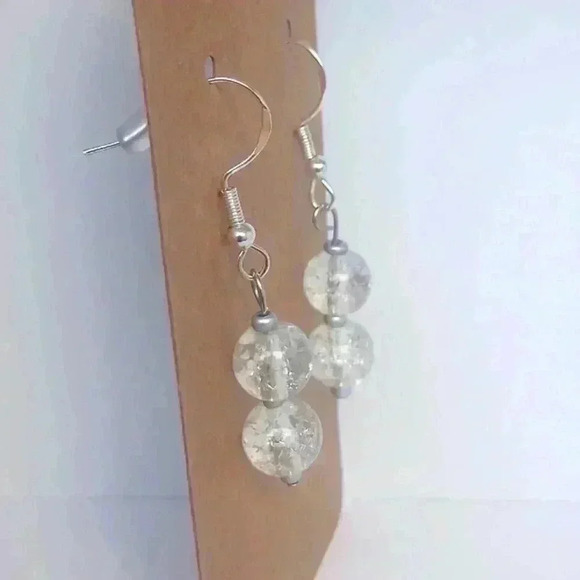 Beautifully beaded 925 earrings - Picture 3 of 3